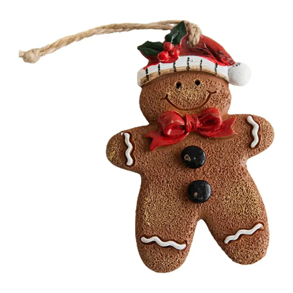 Hanging Gingerbread Christmas Ornament – Cute Holiday Tree Decoration