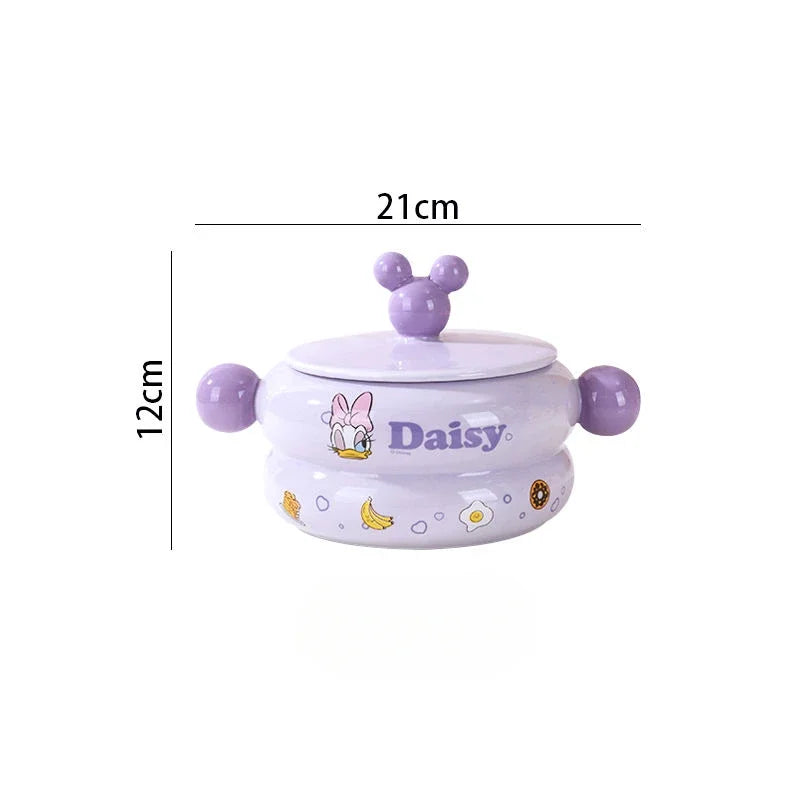 Disney Mickey Minnie Donald Daisy Ceramic Tableware Bowls & Plates Set