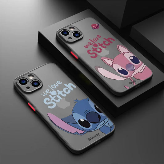 Stitch Couple Cartoon Case – Cute & Unique Design