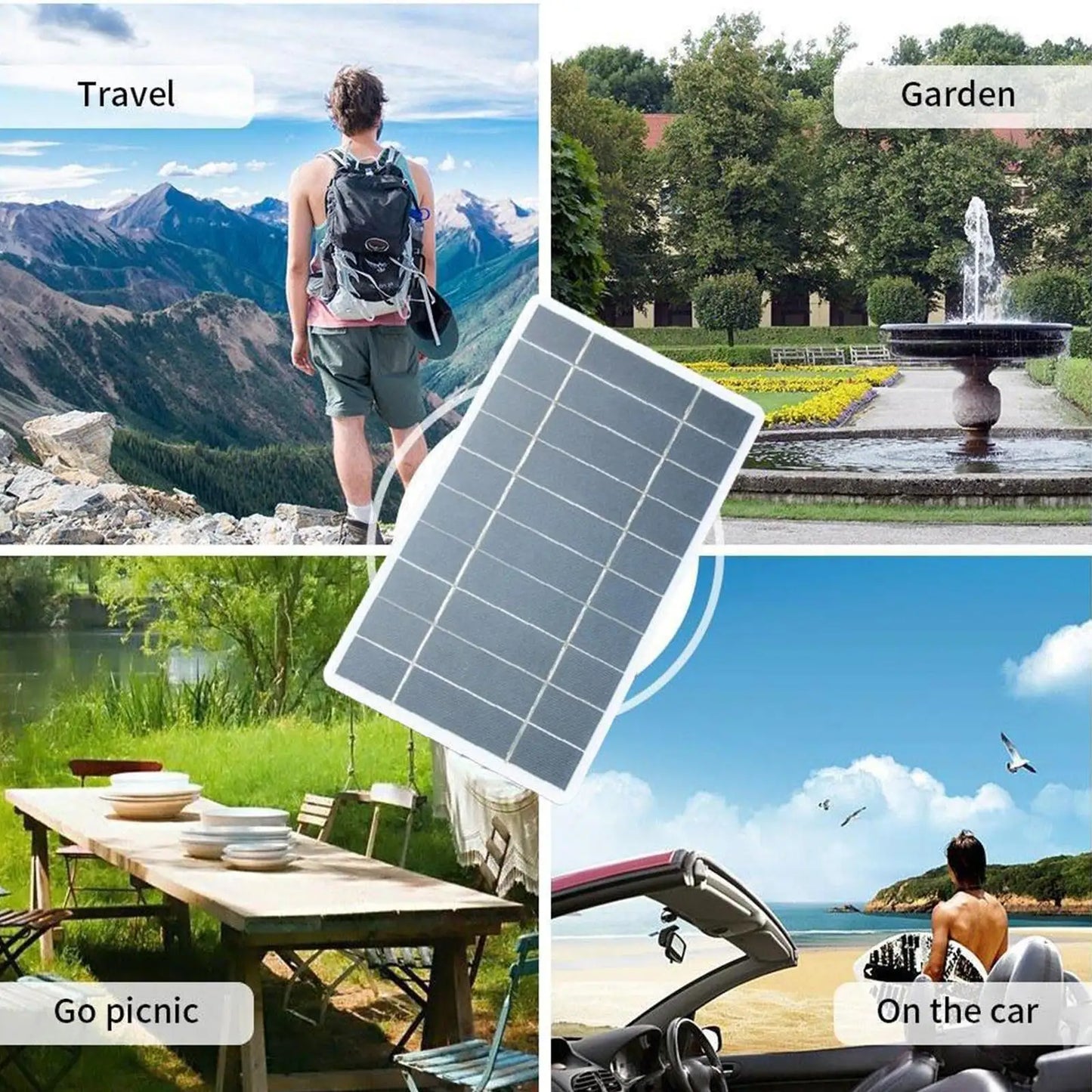 Mini 5V Portable Solar Charging Panel – Compact USB Solar Charger