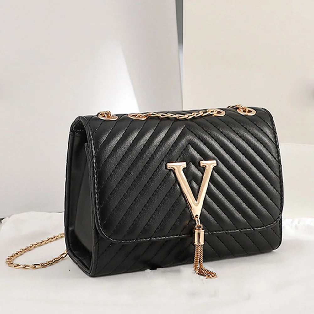 Small Luxury PU Leather Shoulder Bag – Crossbody Chain Purse