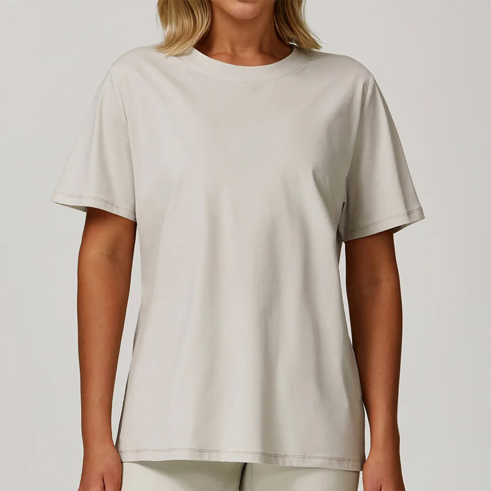 Loose Fit Quick-Dry Workout T-Shirt – Women’s Short Sleeve Gym Top