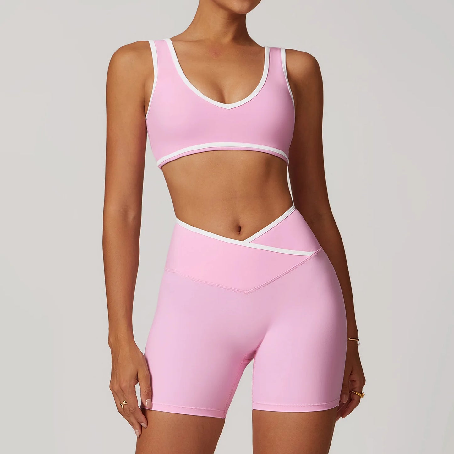 2PCS Women's Yoga Set – Long Pants or Shorts