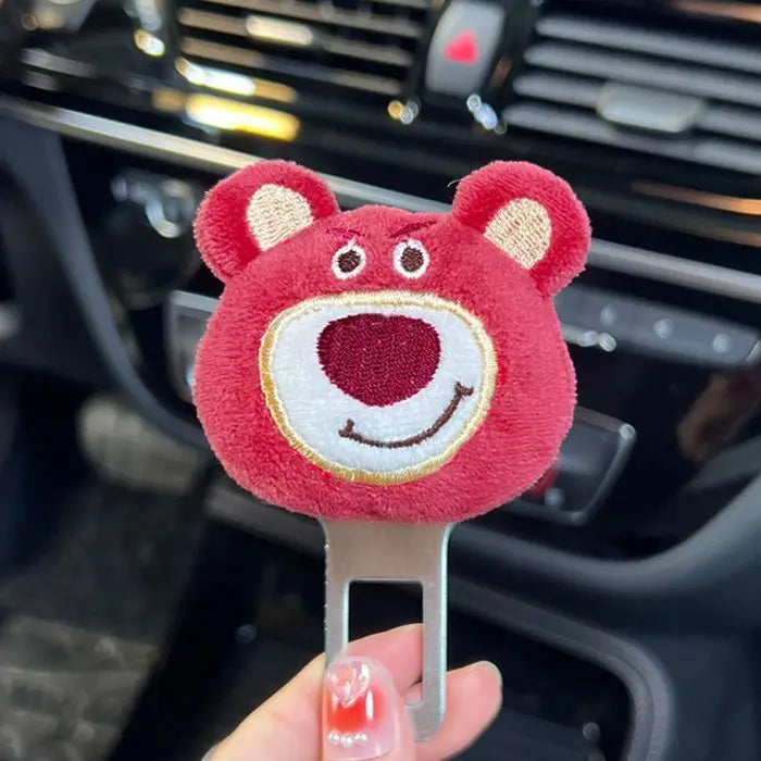 Disney Winnie The Pooh Car Seat Belt Insert Decoration – Cute Interior Bayonet Holder