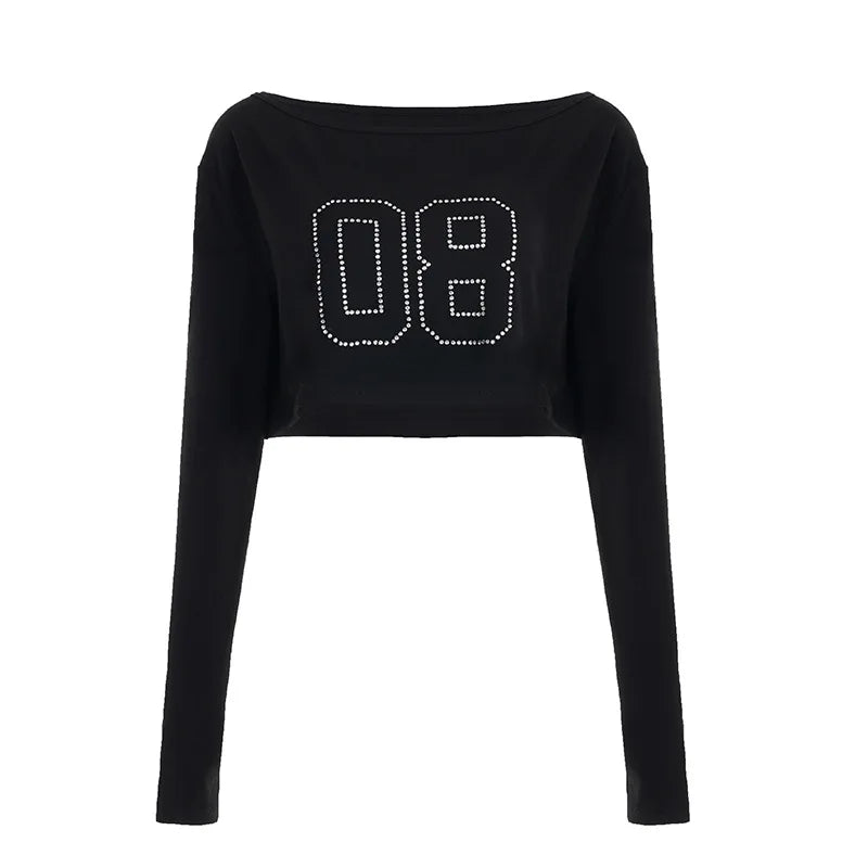 Off-Shoulder Casual Loose T-Shirt