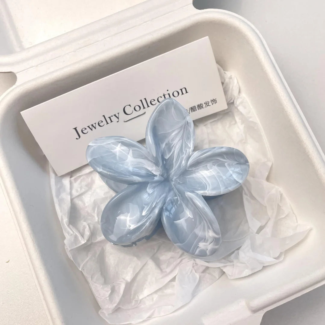 Flower-Shaped Hair Claw Clip – Summer Acrylic Hair Accessory