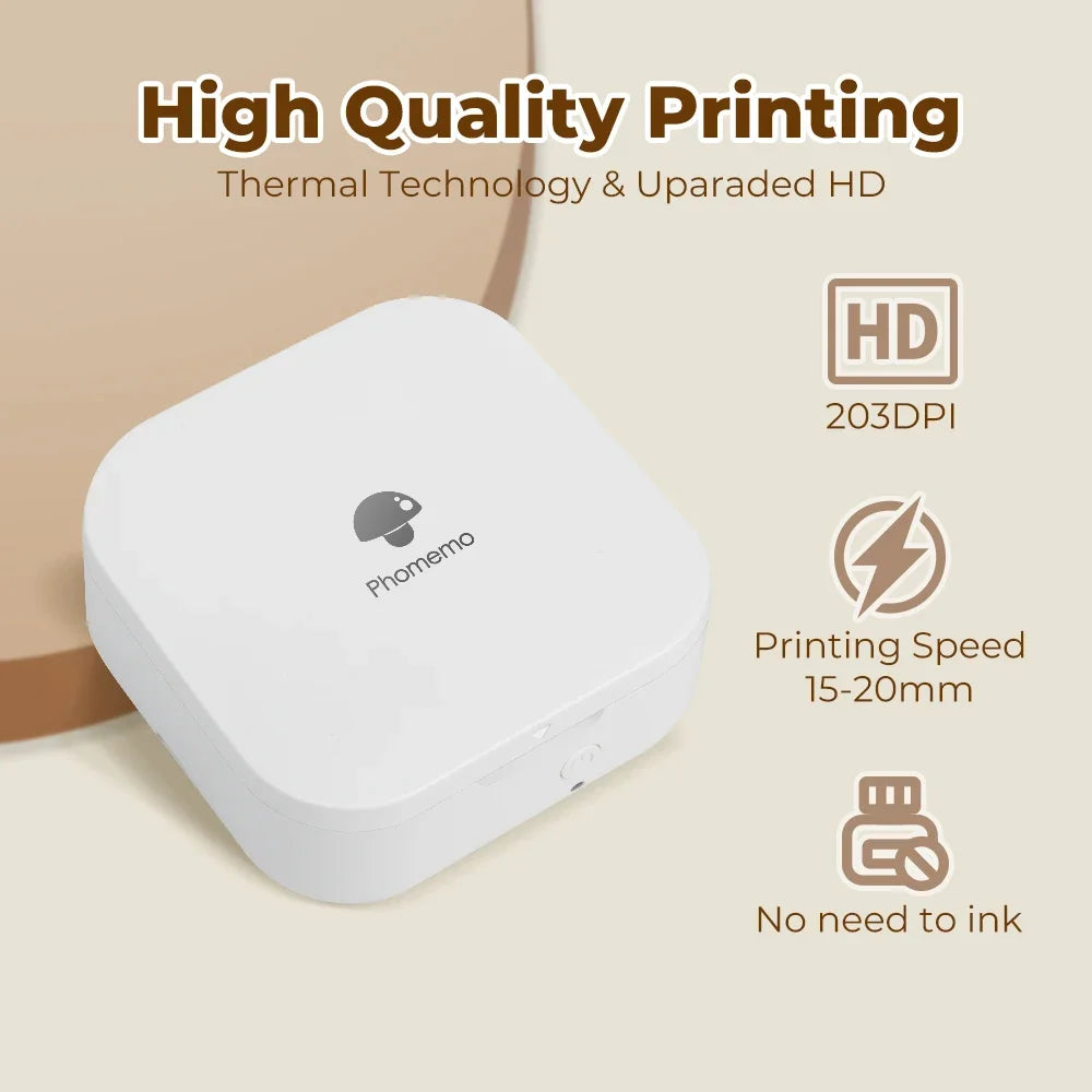 Phomemo Q30 Mini Portable Label Printer – Wireless Inkless Thermal Printing