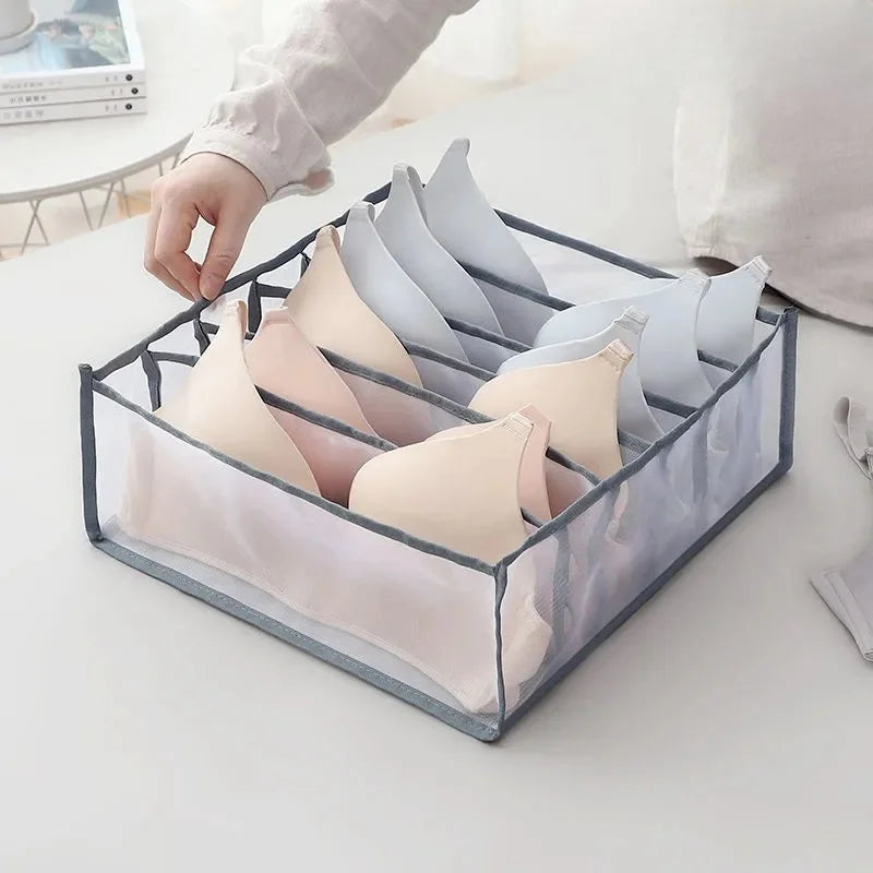 Foldable Mesh Drawer Clothes Organizer
