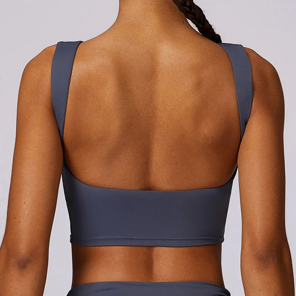 Push-Up Sports Crop Top for Women – Shockproof Support (Multi Colors)