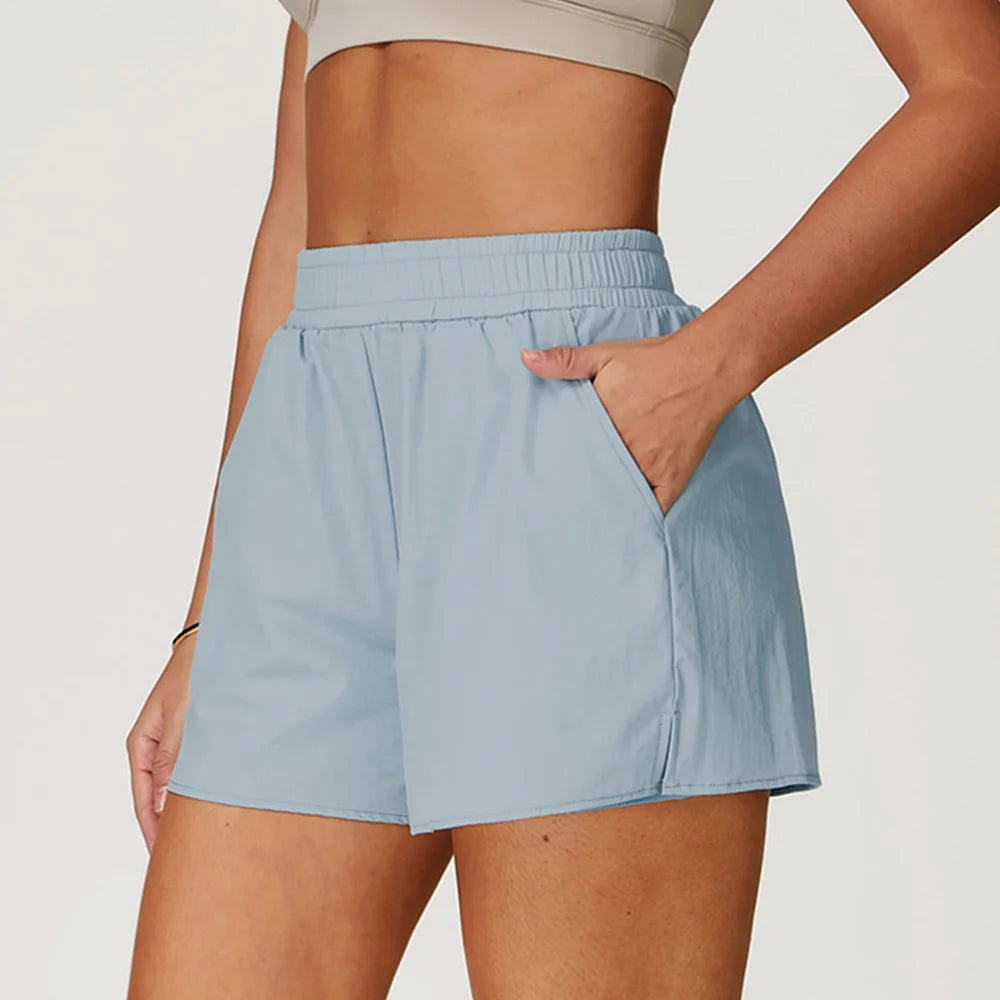 High-Waist Workout Shorts for Women – Multi Colors