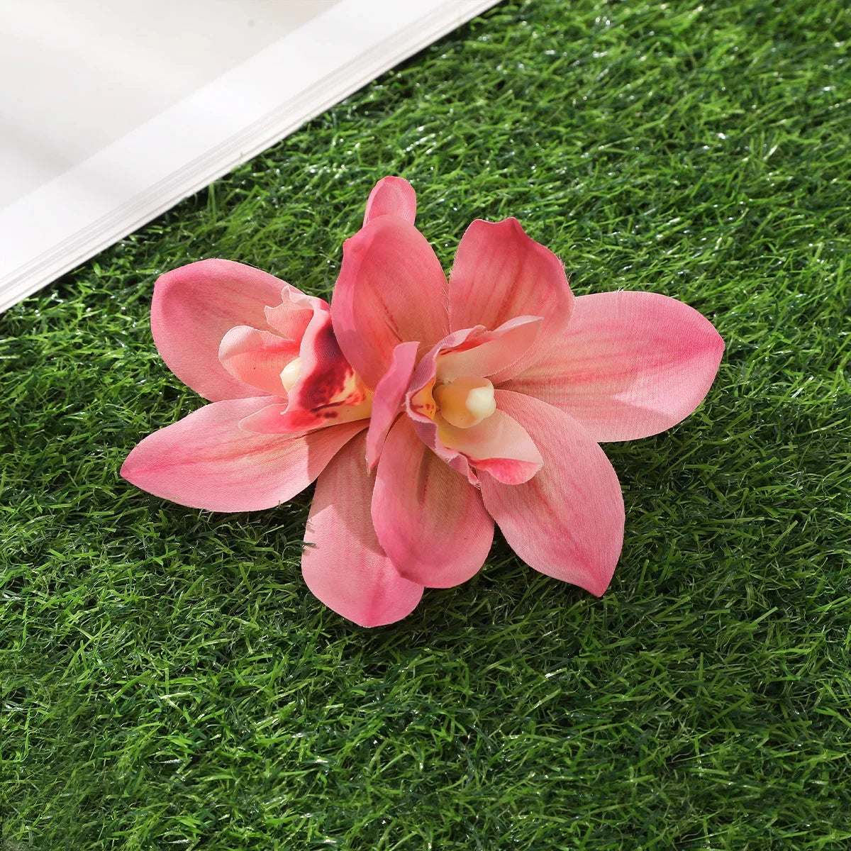 Orchid Flower Hair Clip – Bohemian Bridal & Holiday Hair Accessory