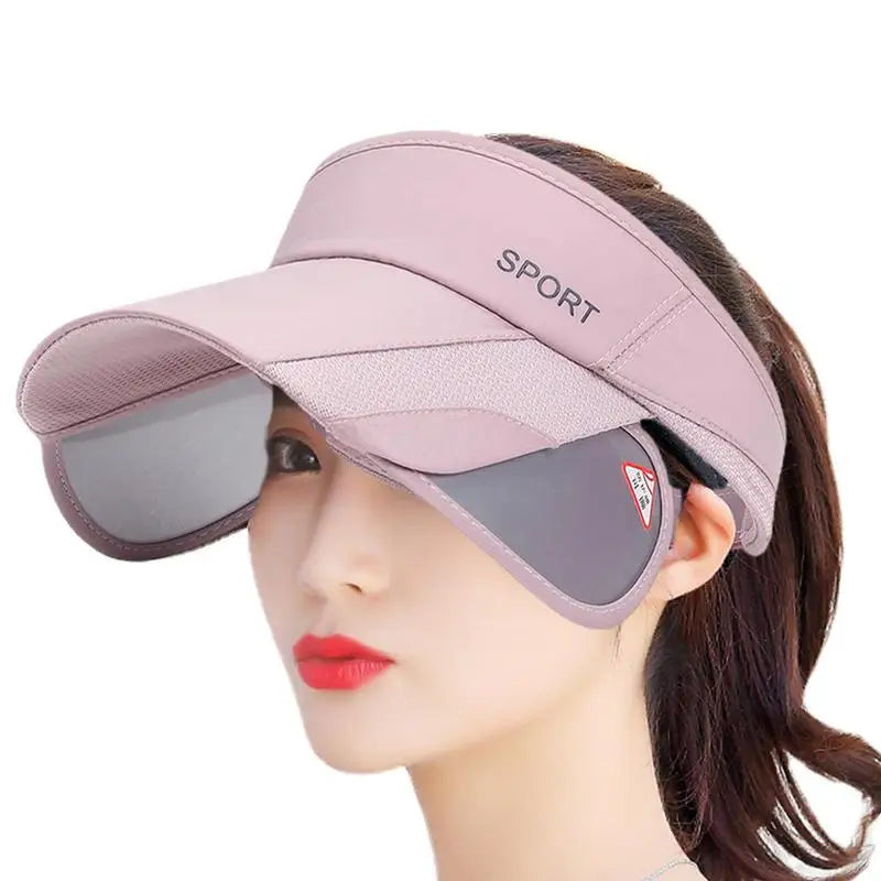 Women's Sport Sun Visor Hat – UV Protection for Running, Golf, Tennis & Outdoor Activities