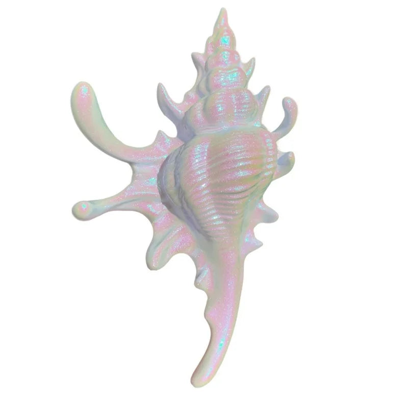 Seashell-Shaped Acrylic Hair Clip – Random Color, Trendy Summer Design