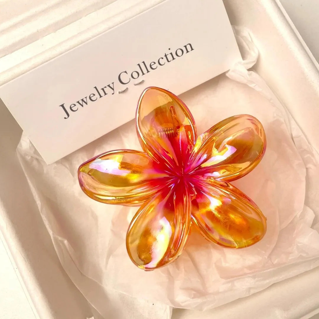 Flower-Shaped Hair Claw Clip – Summer Acrylic Hair Accessory