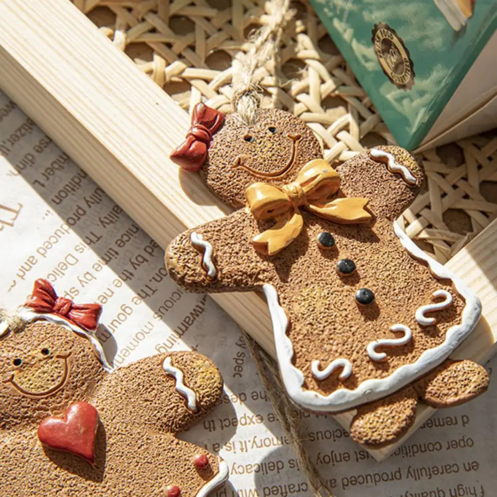 Hanging Gingerbread Christmas Ornament – Cute Holiday Tree Decoration
