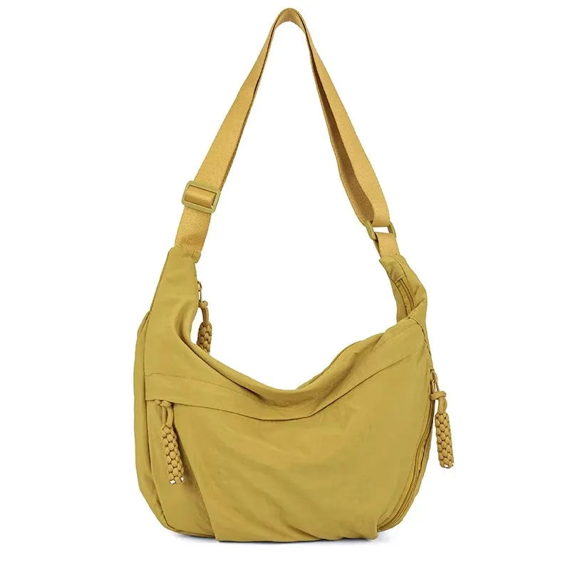 Casual Nylon Shoulder Bag for Women – Large Capacity Everyday Crossbody