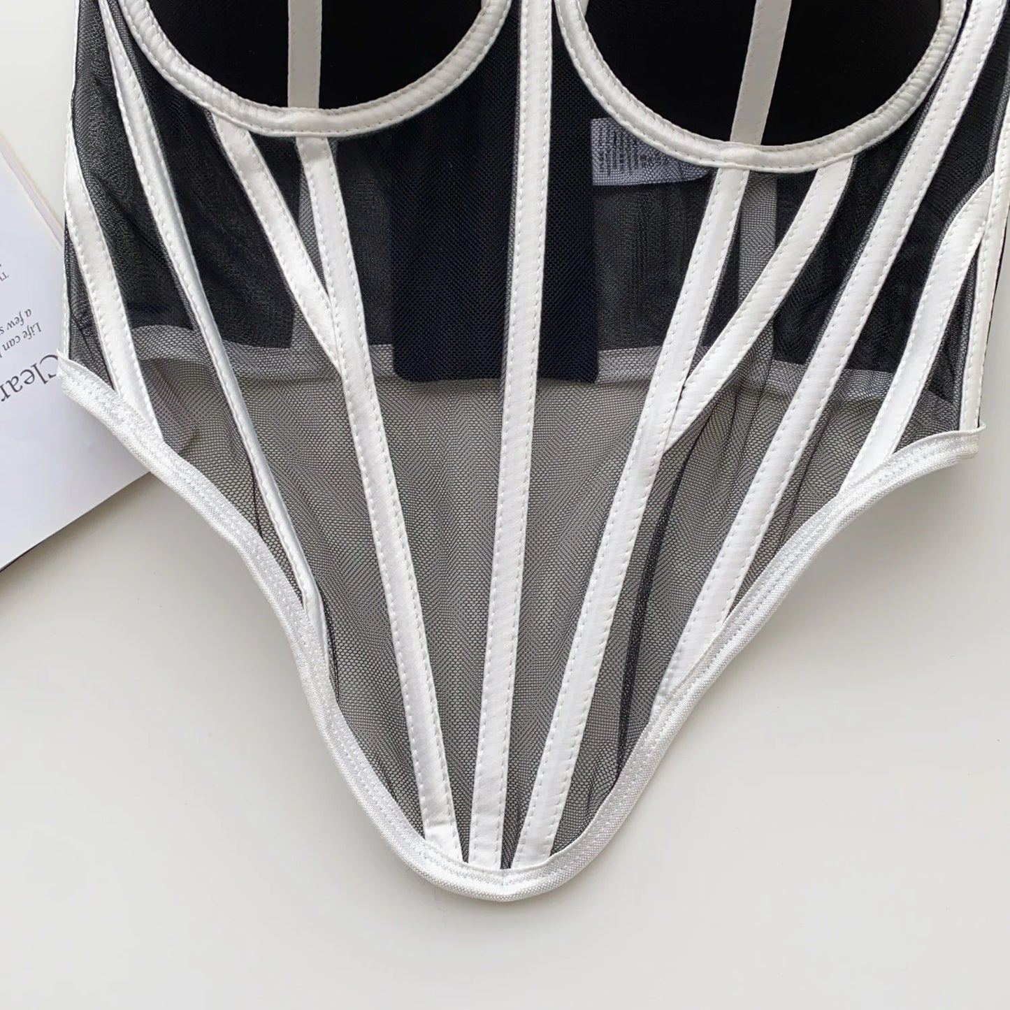 Sheer Strapless Corset Top – Slim Transparent Bustier Camisole