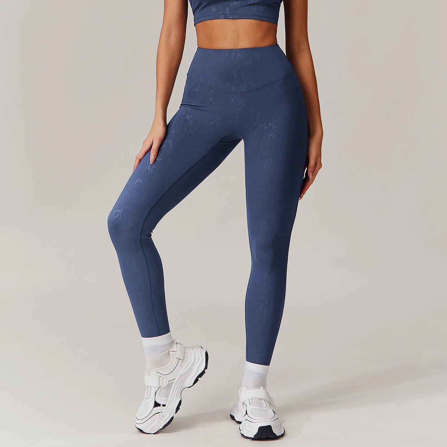Printed High-Waist Scrunch Butt Leggings