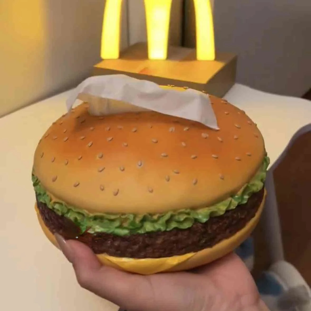 Burger Tissue Box