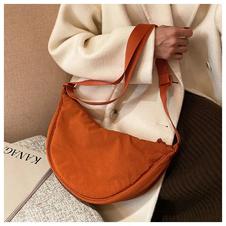 Casual Canvas Shoulder Bag – Large Capacity Crossbody Tote