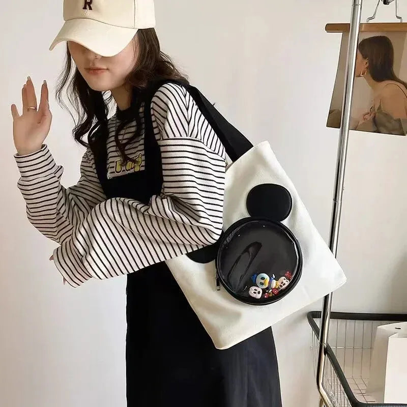 Mickey Black Tote Bag – Spacious, Practical & Modern Style