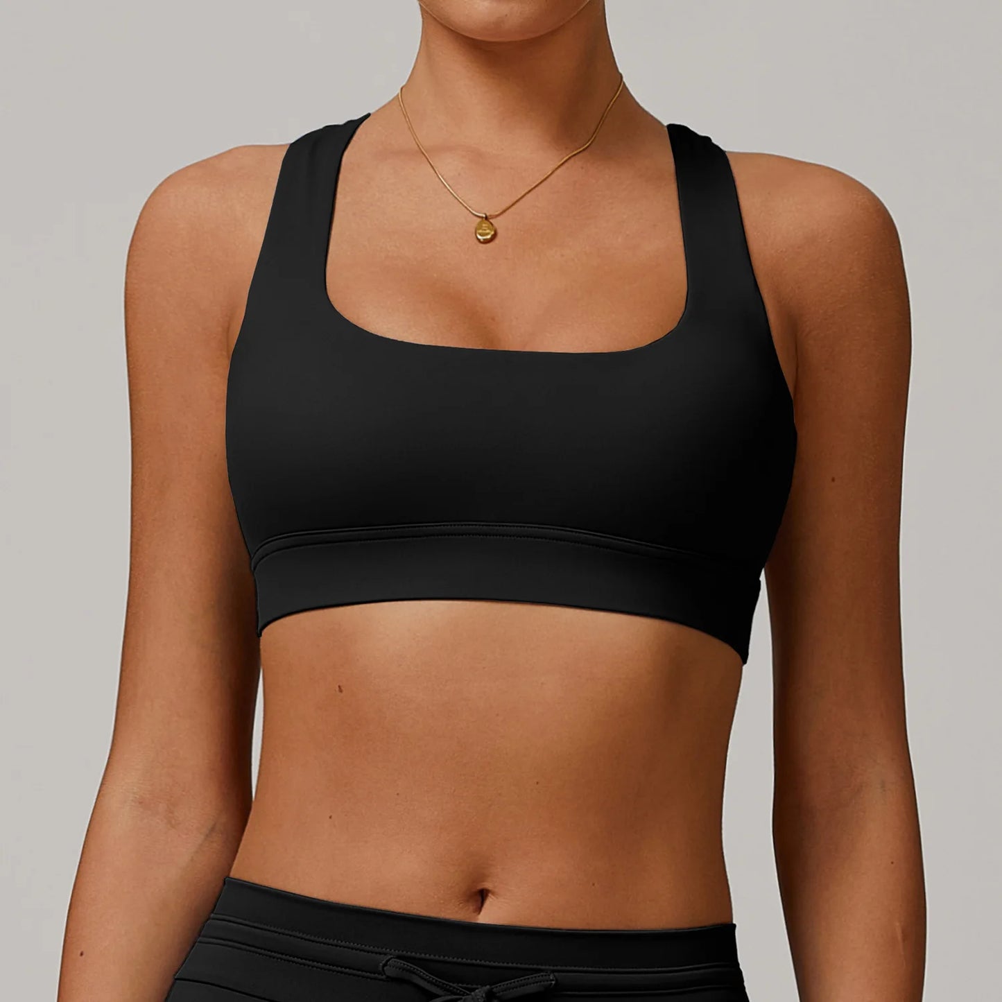 Women’s Cross-Back Sports Bra – High Support Crop Top for Yoga & Fitness (Multi Colors)