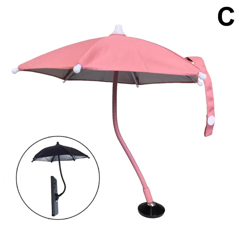Magnetic Phone Umbrella – 360° Sunshade Cover for iPhone & Android