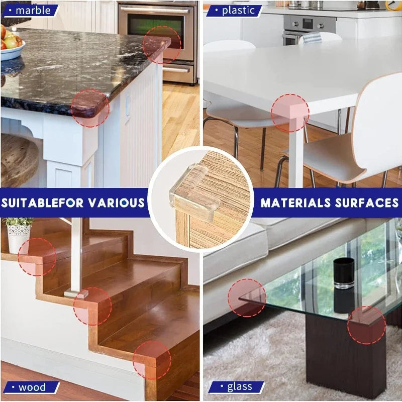 Clear Table Corner Protectors for Baby Safety
