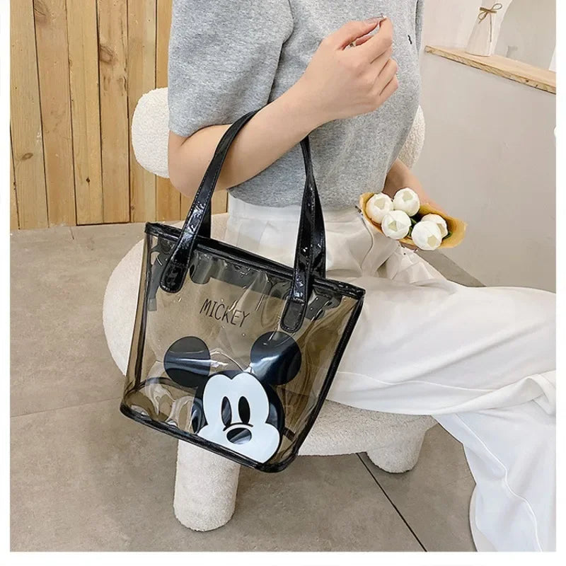 Mickey Mouse Transparent Tote Bag – Stylish & Trendy Design
