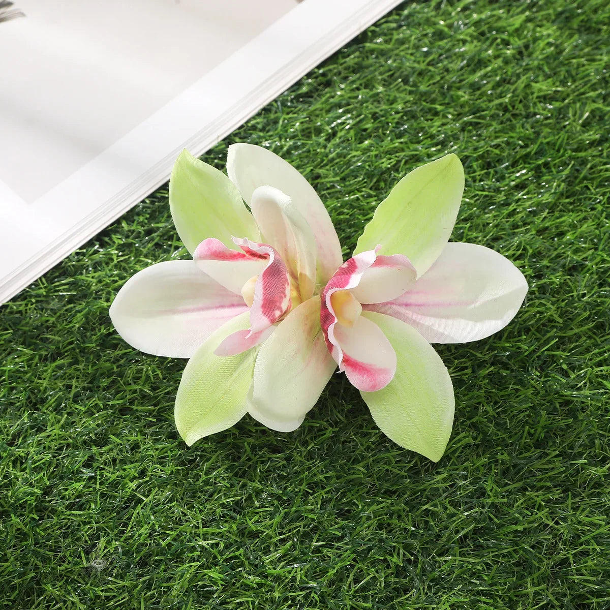 Orchid Flower Hair Clip – Bohemian Bridal & Holiday Hair Accessory