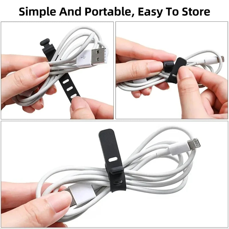 Silicone Cable Organizer Clips (Multi-Pack)