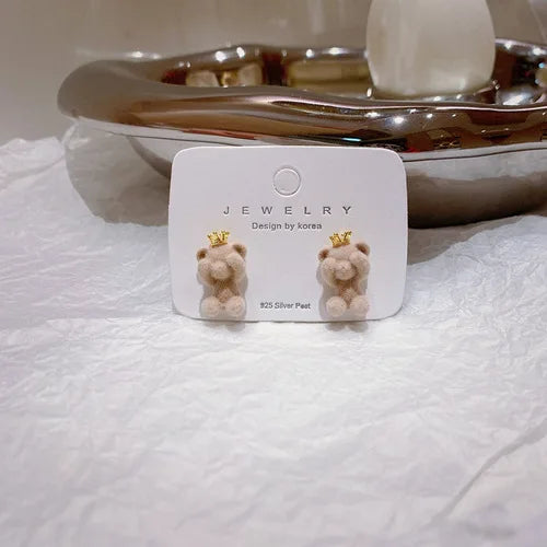 Cute Bear Earrings – Soft & Playful Charm