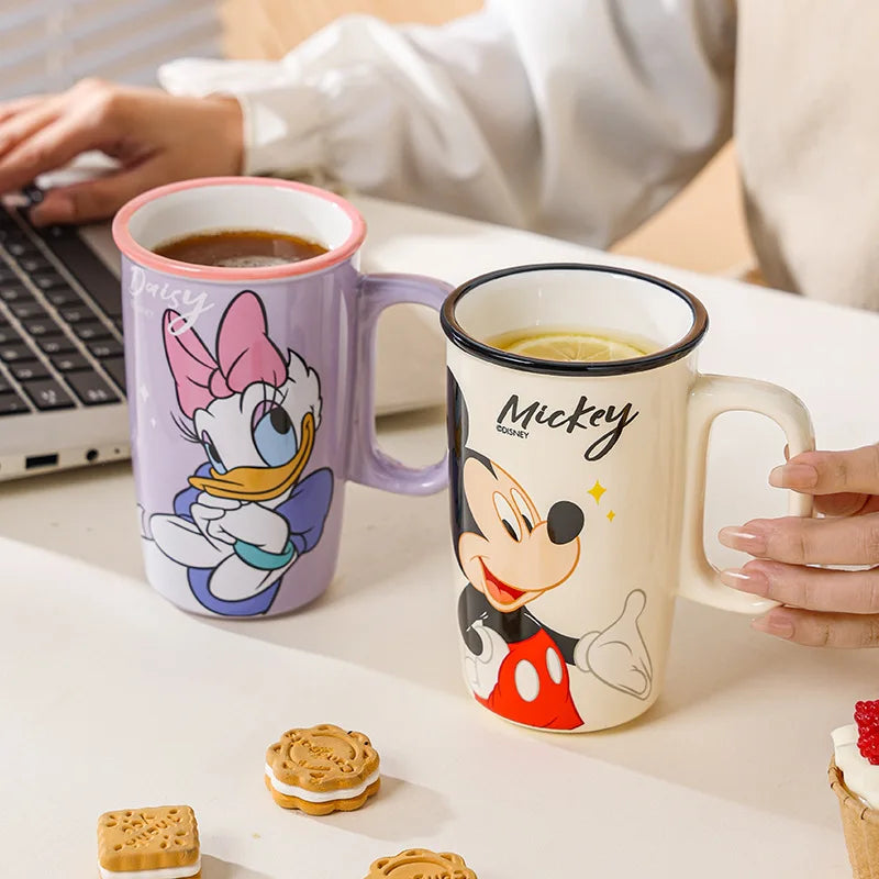 Disney Cartoon Ceramic Mug  | Large Capacity Coffee Cup