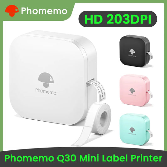 Phomemo Q30 Mini Portable Label Printer – Wireless Inkless Thermal Printing