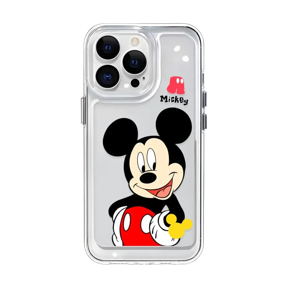 Clear Cartoon Mickey Case – Classic Charm in a Modern Style