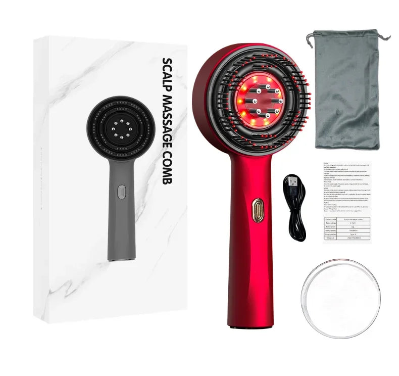 Infrared Scalp Massage Comb – Hair Growth Stimulator & Oil Applicator