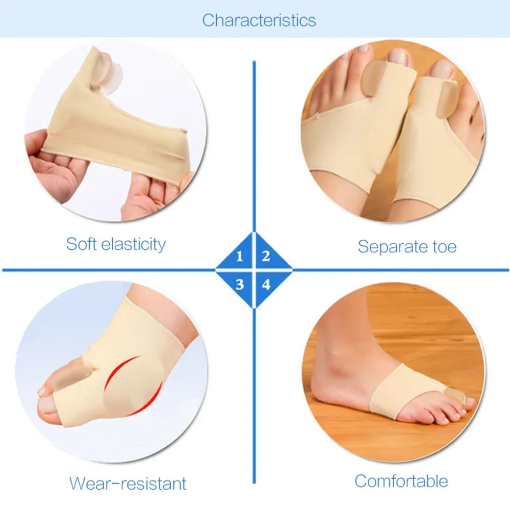 Soft Orthopedic Toe Separator – Bunion Corrector Sock for Hallux Valgus Relief