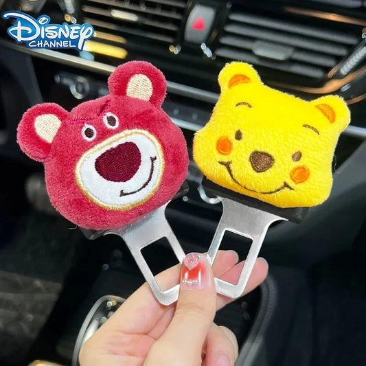 Disney Winnie The Pooh Car Seat Belt Insert Decoration – Cute Interior Bayonet Holder
