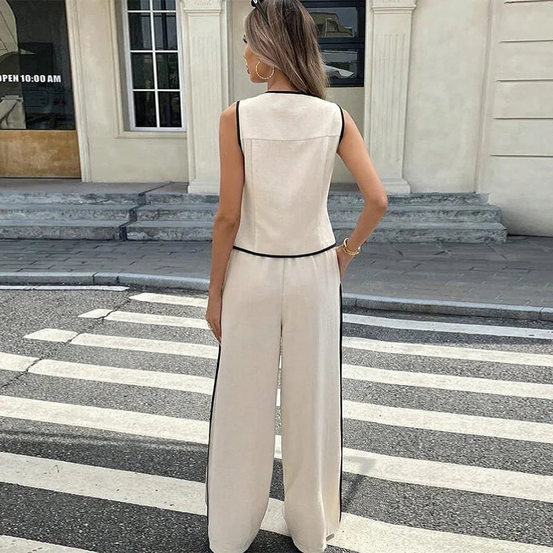 Elegant Casual Two-Piece Set