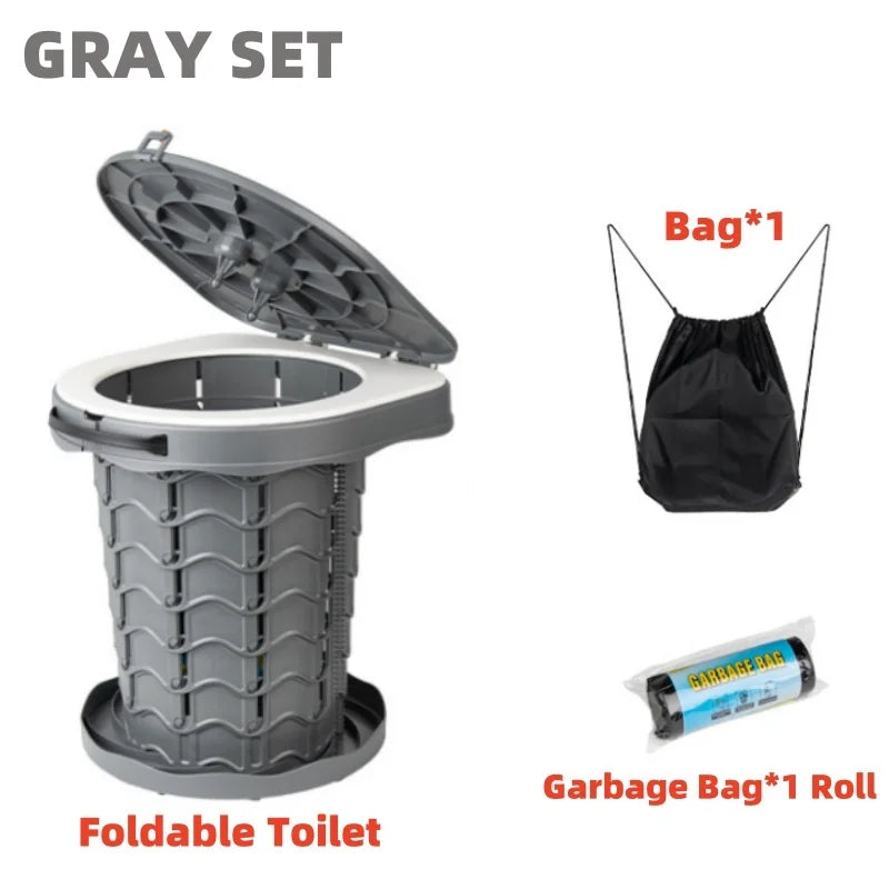 Portable Folding Camping Toilet Seat – Lightweight & Outdoor-Ready