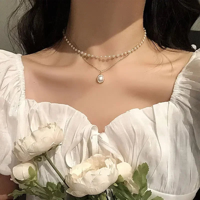 Layered Choker Necklace Set – Multiple Styles