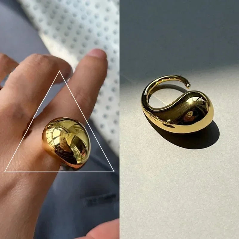 Adjustable Minimalist Wave Rings – Multiple Designs