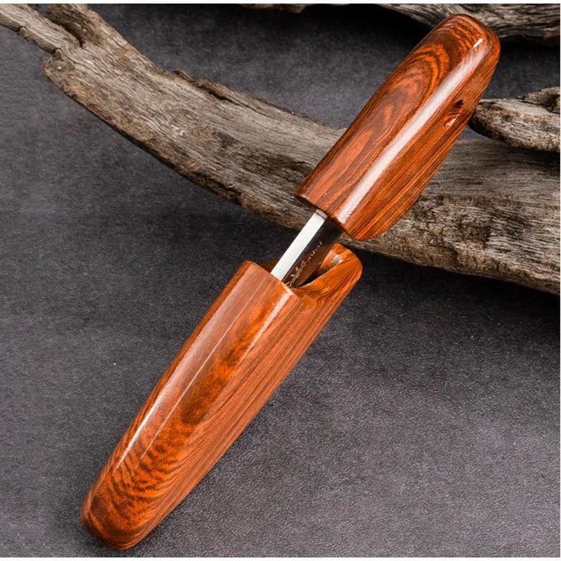 Mini Kitchen Knife with Wooden Dolphin Design