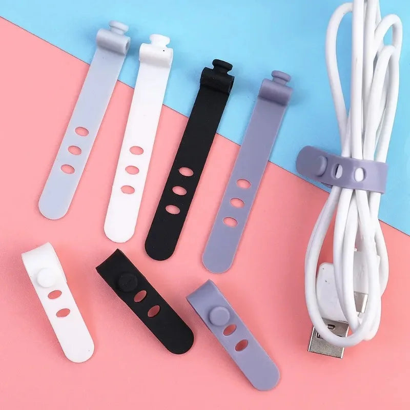 Silicone Cable Organizer Clips (Multi-Pack)