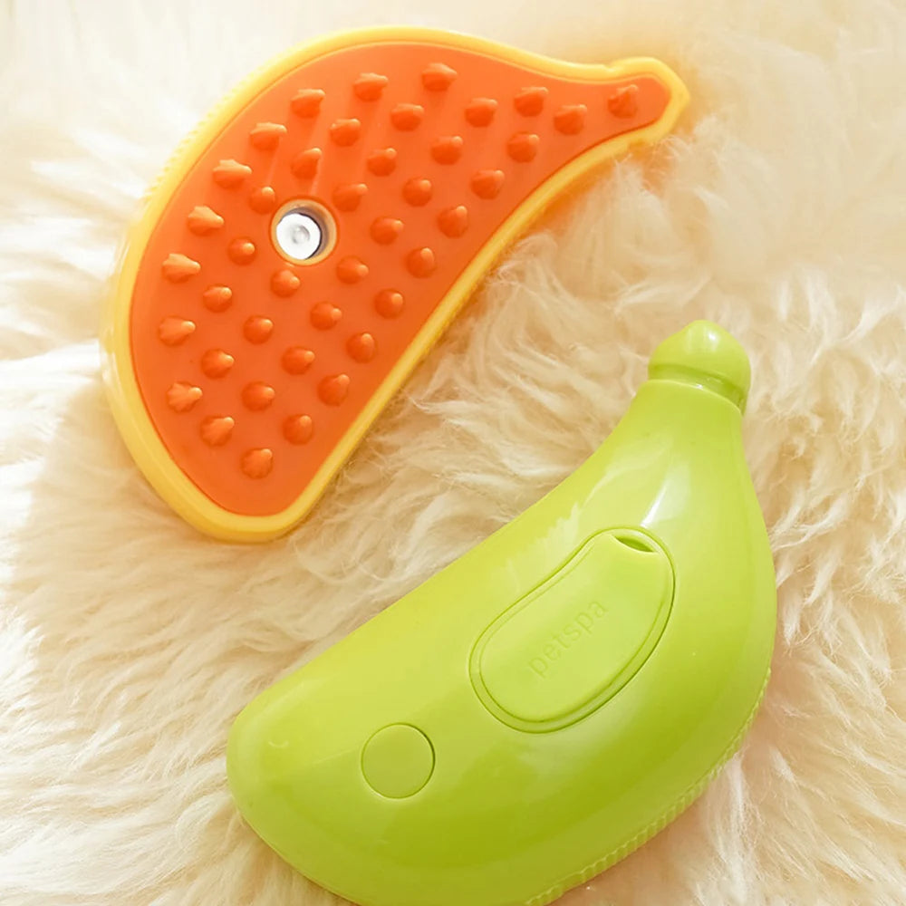 Steam Pet Hair Brush – Gentle Grooming & Massage