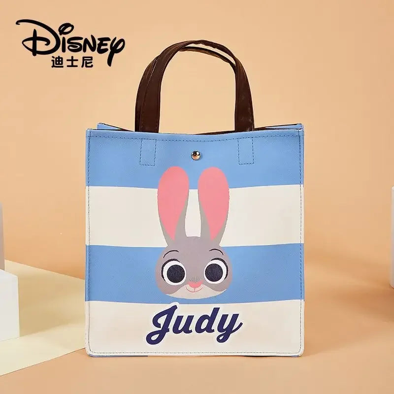 Disney Cartoon Tote Bag – Large Capacity Kawaii Stitch & Winnie the Pooh Canvas Bag