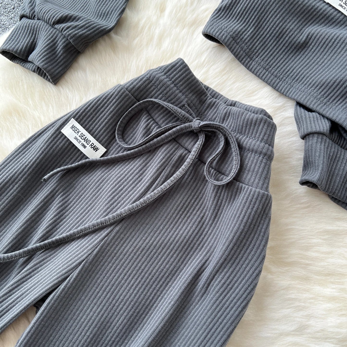 Three-Piece Set – Hoodie + Camisole + Wide Pants
