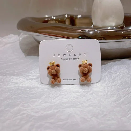 Cute Bear Earrings – Soft & Playful Charm