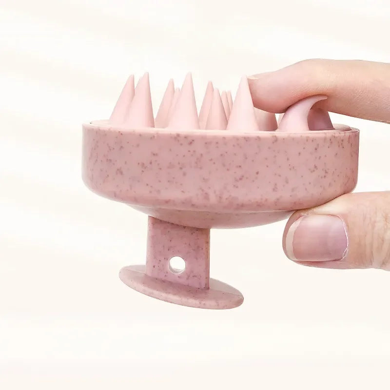 Silicone Scalp Massager Shampoo Brush – Hair Washing & Head Scrubber Tool