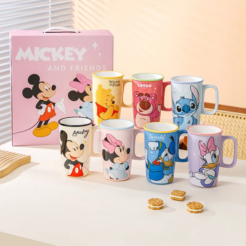 Disney Cartoon Ceramic Mug  | Large Capacity Coffee Cup